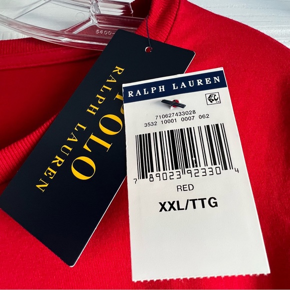 Polo by Ralph Lauren Red Men’s XXL Long Sleeve T-Shirt - Picture 6 of 9